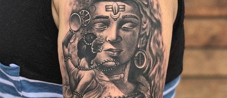 Shiva Tattoo by Mukesh Waghela at MOKSHA TATTOO STUDIO,Goa - India