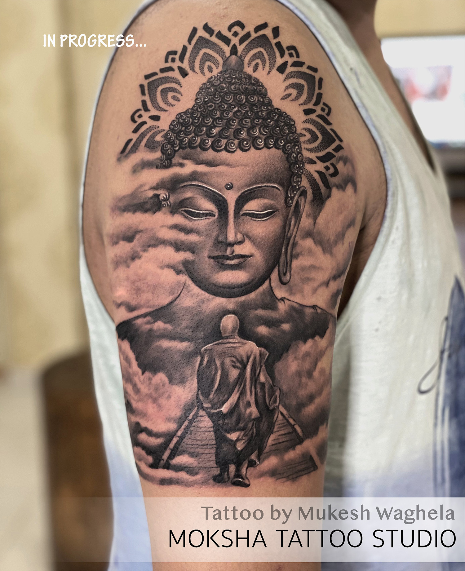 buddhatattoo Archives - Best Tattoo Studio Goa, Safe, Hygienic - Moksha  Tattoo