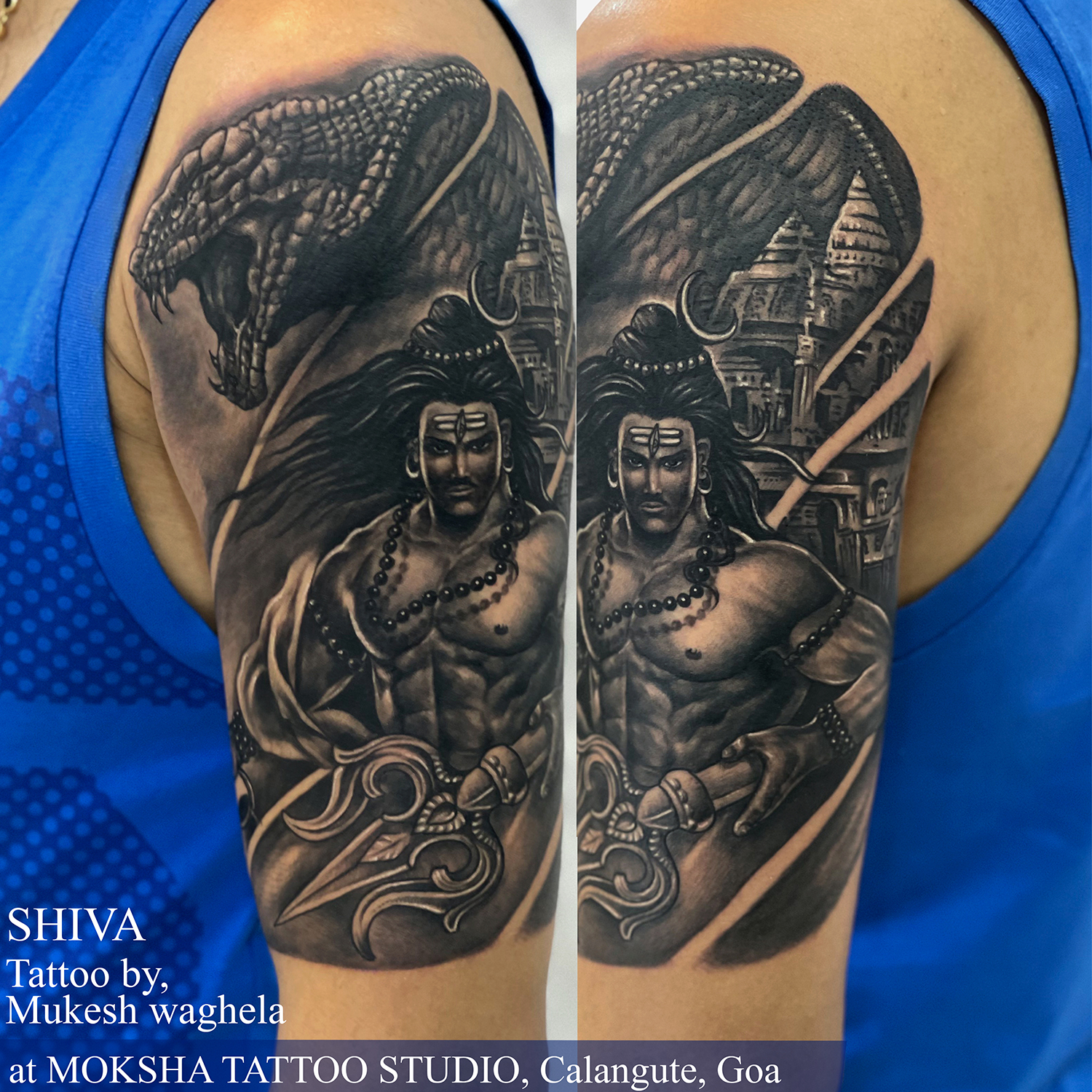 Premium Vector | Happy maha shivratri greeting with adiyogi lord shiva  illustration tattoo style