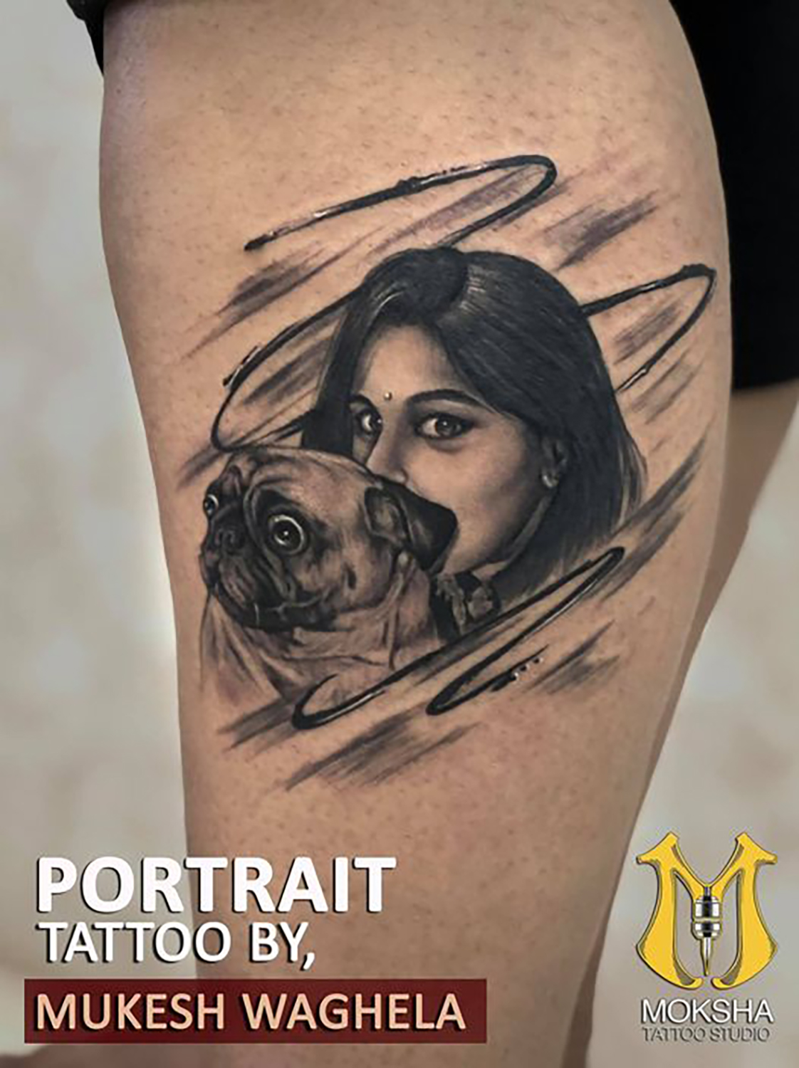 Dog Portrait Tattoo