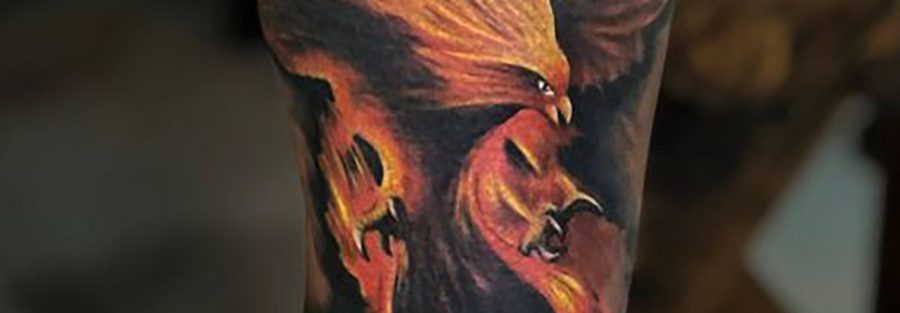 Flaming Phoenix Tattoo
