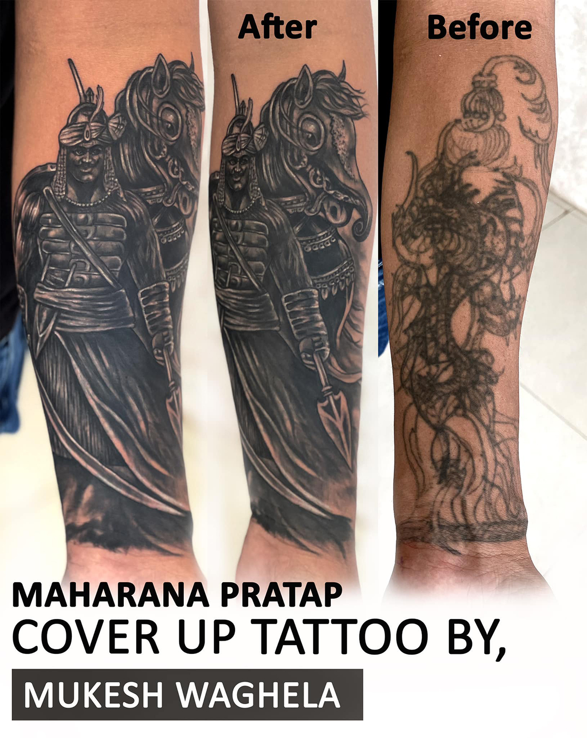 ArtStation  Maharana pratap tattoo design
