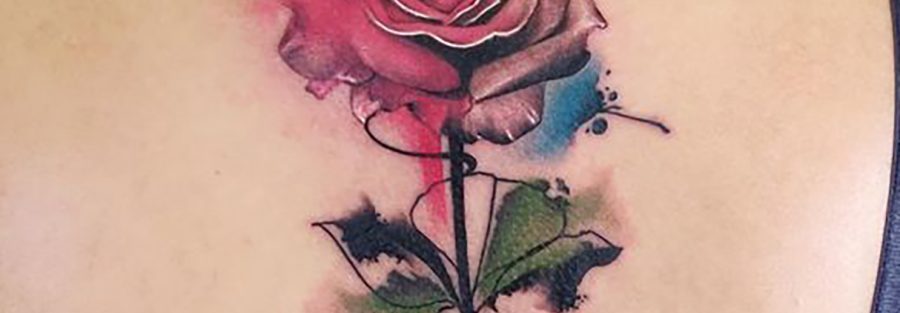Rose Water Color Tattoo