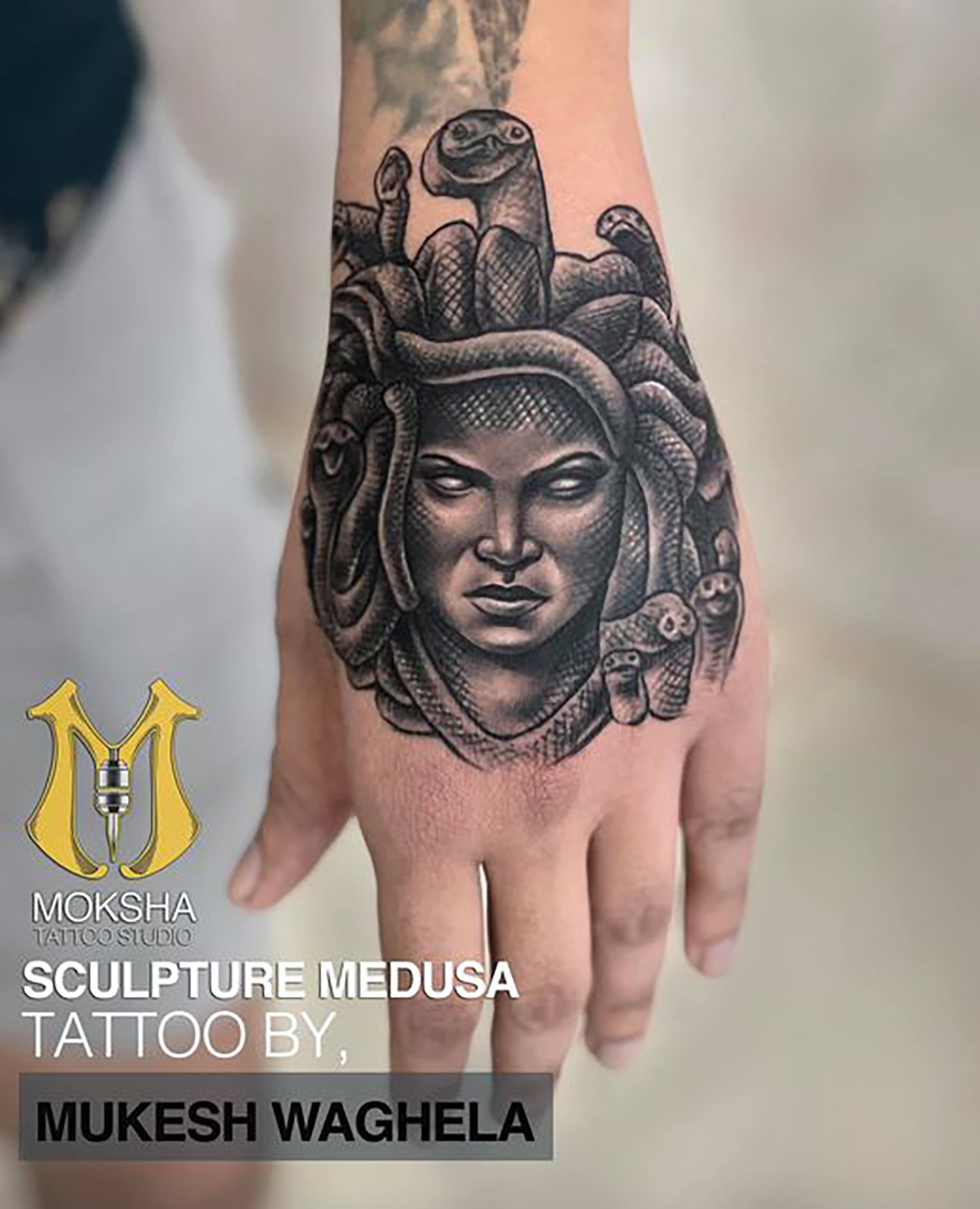 Sculpture Medusa Tattoo