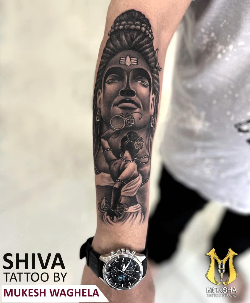 Exploring the Spiritual Depths: Lord Shiva Tattoos by Mukesh Waghela, Best Tattoo Artist in Goa, India